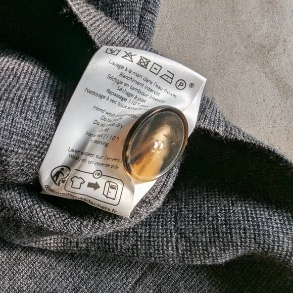 Sézane Betty Cardigan | Charcoal Grey | S - Picture 10 of 15